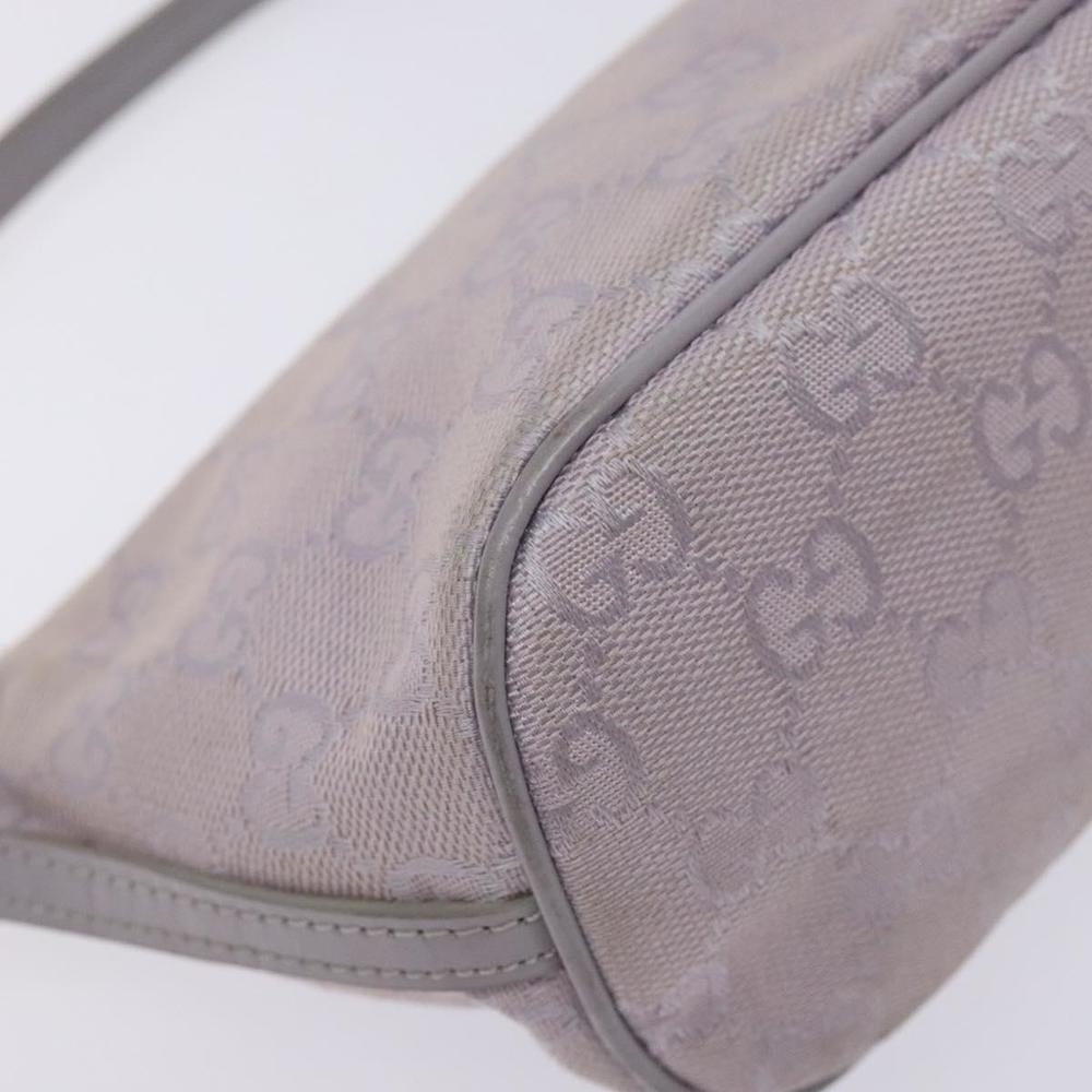 GUCCI GG Canvas Accessory Pouch Purple Silver 7198 Auth mr1477 - Picture 11 of 16
